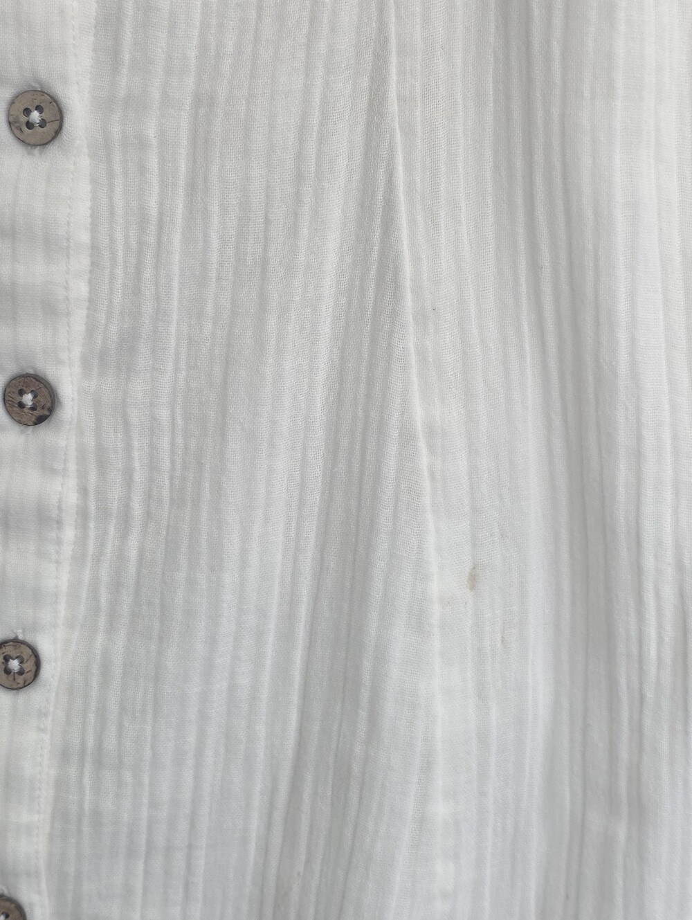 Roxy White Button-Front Mini Dress - Picture 5 of 6
